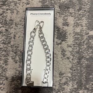 Silver Phone Crossbody Chain